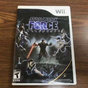 WORKS Star Wars The Force Unleashed w/manual Nintendo Wii Lucasarts 023272332648